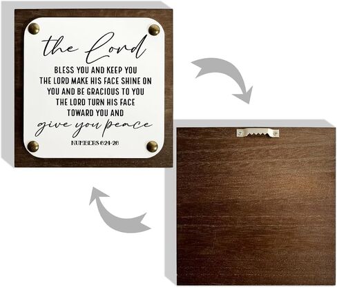 Religious Decor, Joshua 24:15 Sign, As For Me and My House We Will Serve The Lord Sign, Wooden Box Sign Decor Art, Rustic House Decor, Religious Home Decor for Front Door, Shelf Decoration in Saudi Arabia