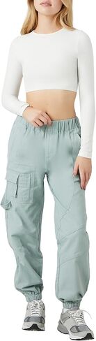 Forever 21 Women's Twill Cargo Joggers in Saudi Arabia