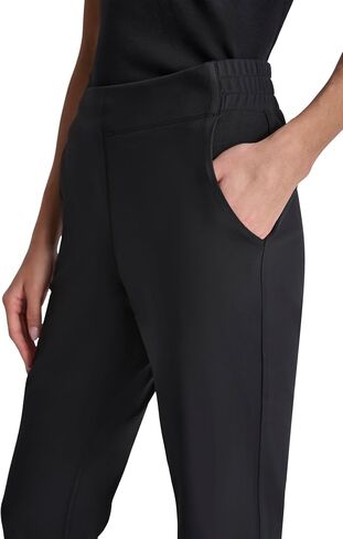 DKNY Women's Elastic Waistback Tapered Athletic Pant in Saudi Arabia