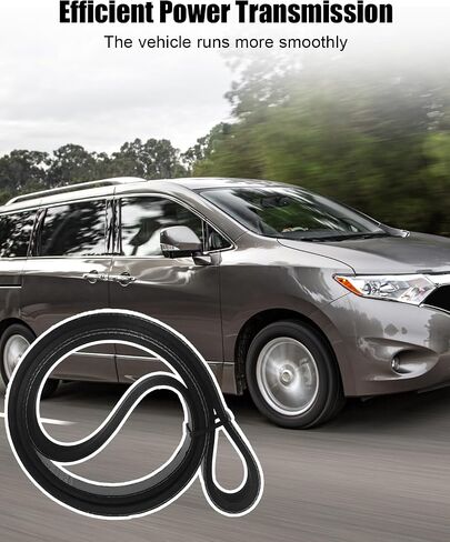 Serpentine Drive Belt Fit for Nissan Quest Pathfinder Murano Maxima Frontier Infiniti JX35 QX60 2012-2023 Replace 11720-6TA0A 117206TA0A in Saudi Arabia