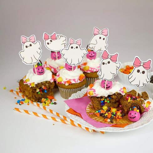 Ephlyn 32Pcs Halloween Cupcake Toppers Wrappers Rip Kit Bloody Zombie Hand Cupcake Pick Decorations for Halloween Horror Movie Bloody Theme Birthday Party Cake Decorations Supplies in Kuwait