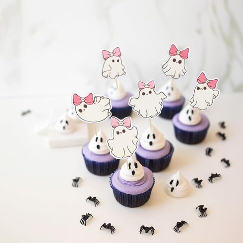 Ephlyn 32Pcs Halloween Cupcake Toppers Wrappers Rip Kit Bloody Zombie Hand Cupcake Pick Decorations for Halloween Horror Movie Bloody Theme Birthday Party Cake Decorations Supplies in Kuwait