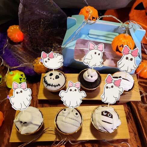 Ephlyn 32Pcs Halloween Cupcake Toppers Wrappers Rip Kit Bloody Zombie Hand Cupcake Pick Decorations for Halloween Horror Movie Bloody Theme Birthday Party Cake Decorations Supplies in Kuwait