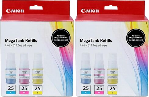 Canon Genuine Ink Bottle GI-25 CMY Pack (Cyan, Magenta and Yellow) in Saudi Arabia