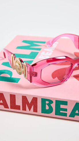 Versace Women's Narrow Rectangle Sunglasses in Saudi Arabia