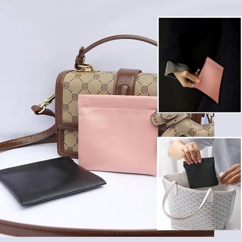 حقيبة محفظة للعملات المعدنية للنساء والرجال، محفظة تغيير متينة من جلد البولي يوريثان مع سحاب in Kuwait