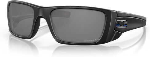 نظارة شمسية Oakley SI Fuel Cell باللون الأسود غير اللامع مع عدسة مستقطبة باللون الأسود Prizm مقاس 61 ملم بتصميم رفيع باللون الأزرق in Saudi Arabia