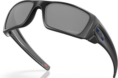 نظارة شمسية Oakley SI Fuel Cell باللون الأسود غير اللامع مع عدسة مستقطبة باللون الأسود Prizm مقاس 61 ملم بتصميم رفيع باللون الأزرق in Saudi Arabia