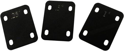 Guitar Neck Shims 13Pcs Guitar Neck Gaskets,Brass 4Pcs 0.2mm,4Pcs 0.5mm and 2Pcs 1mm Thickness, 3Pcs 0.25°, 0.5°, and 1°Degree Nylon Gasket for Guitar and Bass Bolt-on Neck Repair in Kuwait