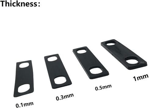 Guitar Neck Shims 13Pcs Guitar Neck Gaskets,Brass 4Pcs 0.2mm,4Pcs 0.5mm and 2Pcs 1mm Thickness, 3Pcs 0.25°, 0.5°, and 1°Degree Nylon Gasket for Guitar and Bass Bolt-on Neck Repair in Kuwait