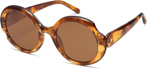 SOJOS Big Retro Oval Round Polarized Sunglasses Womens Mens Vintage Trendy Oversized Sunnies SJ2362 in Saudi Arabia