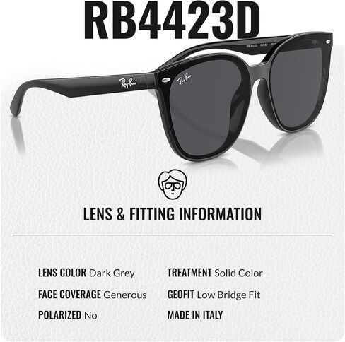 Ray-Ban RB4423D Square Shaped Sunglasses for Men & Women with Official RAYBAN Eyewear Kit in Saudi Arabia