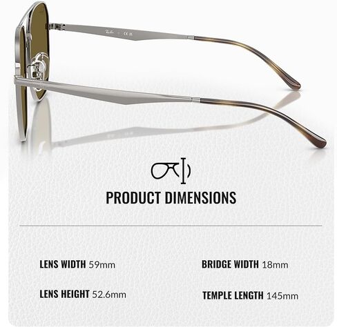 Ray-Ban RB3724D Square-Round Shaped Sunglasses for Men & Women with Official RAYBAN Eyewear Kit in Saudi Arabia
