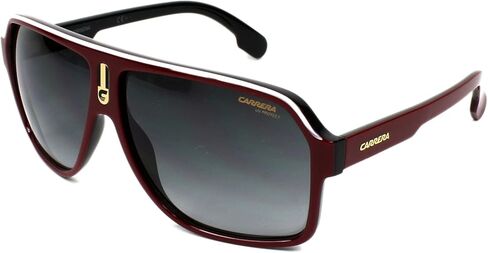 Carrera Men's CA1001/S Pilot Sunglasses, RED Black/Dark Gray Gradient, 62 mm in Saudi Arabia