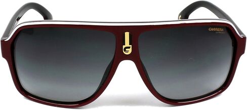 Carrera Men's CA1001/S Pilot Sunglasses, RED Black/Dark Gray Gradient, 62 mm in Saudi Arabia
