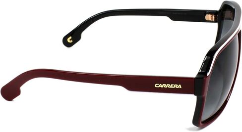 Carrera Men's CA1001/S Pilot Sunglasses, RED Black/Dark Gray Gradient, 62 mm in Saudi Arabia