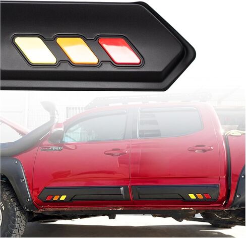 واقيات لوحة الباب المتأرجحة متوافقة مع موديلات Toyota Tacoma 2016-2023، زخرفة قولبة للوحة الجانبية للجسم (نمط ألياف الكربون) in Kuwait