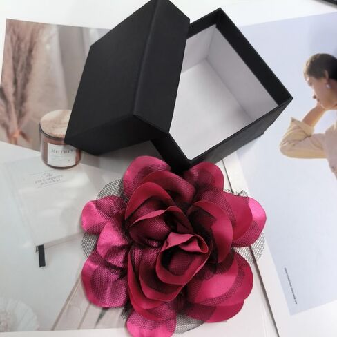Dainty Flower Brooch for Women Ladies Delicate Camellia Corsage Elegant Dress Brooches for Wedding Party Dance Banquet Ceremony Versatile Floral Accessory for Clothing Hairstyling Large 11CM in Saudi Arabia
