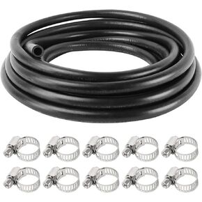 3/4" Heater Hose 5FT Coolant Radiator Hose With 10PCS 201 Stainless Steel Clamps Straight in Saudi Arabia