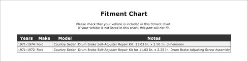 Front OR Rear Drum Brake Shoe Hold Down Kit Compatible With Ford Country Sedan 1974 1973 1972 1971 P-2511877 in Saudi Arabia