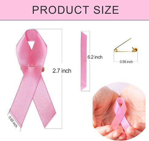 Taouzi Pink Ribbon Pins Breast Cancer Awareness Pins Pink Ribbon Breast Cancer Jewelry Gifts Great for Breast Cancer Awareness Advocacy Month and Women’s Health Advocacy in Kuwait