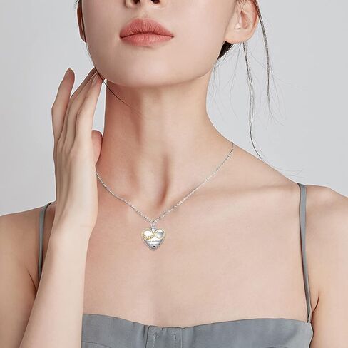 POPLYKE Urn Necklace for Ashes Sterling Silver Gifts for Women Men Her Grandma Cremation Necklace Jewelry in Saudi Arabia