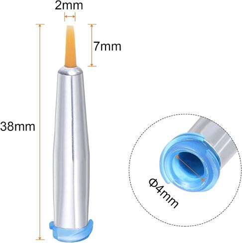 HARFINGTON 14G Brush Dispensing Tip 4mm Round Needle Brush Tip 5mm Inner Dia for Dispensing Glue, Grease, Liquid in Saudi Arabia
