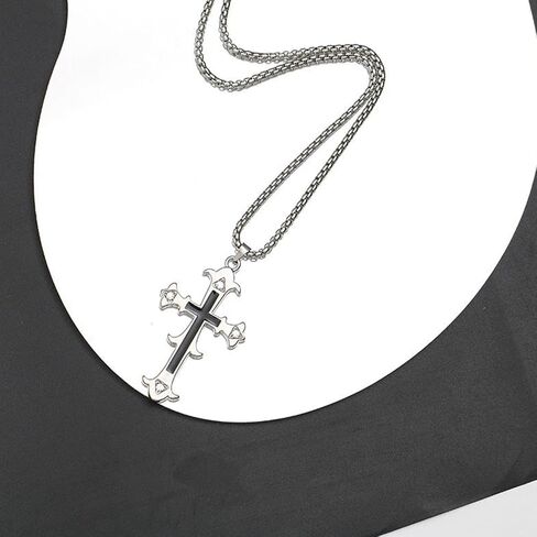 Cross Necklace, Faith Cross Pendant Necklace Dainty Religious Minimalist Necklace Elegant Christian Jewelry Gift for Women Mens in Saudi Arabia