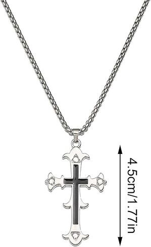 Cross Necklace, Faith Cross Pendant Necklace Dainty Religious Minimalist Necklace Elegant Christian Jewelry Gift for Women Mens in Saudi Arabia