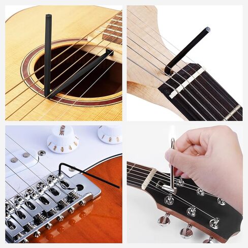 11 Pieces Guitar Allen Wrench Set Including 4mm & 5mm Lengthened Ball End Truss Rod Wrench, for Most Guitar & Bass Neck Truss Rod Bridge Nut Locking Screw Adjustment in Saudi Arabia