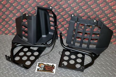 Vito's Performance Black Heel Guards for Yamaha Banshee ATV, Left & Right, Metal, Rear, Includes Bolt Kit in Saudi Arabia