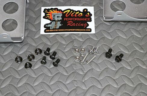 Vito's Performance Black Heel Guards for Yamaha Banshee ATV, Left & Right, Metal, Rear, Includes Bolt Kit in Saudi Arabia