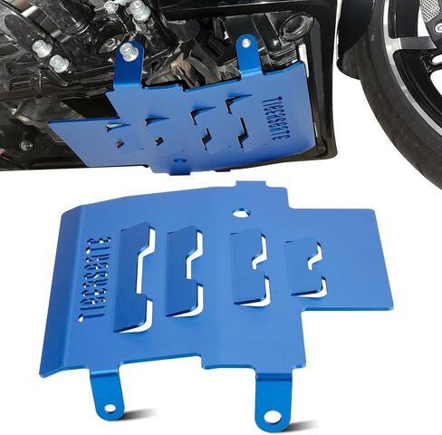لوح انزلاقي من الألومنيوم، واقي حماية هيكل المحرك السفلي لـ 2023-في وقت لاحق FLHXSE CVO Street Glide، 2024-في وقت لاحق FLHX Street Glide، أسود in Saudi Arabia