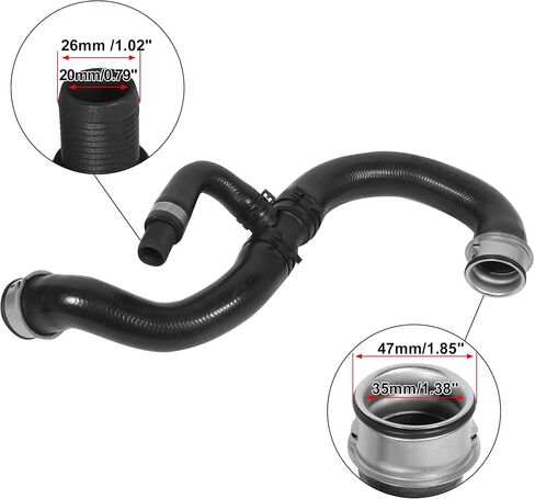 X AUTOHAUX خرطوم تبريد المبرد السفلي 2045010482 استبدال المطاط لمرسيدس بنز GLK350 2010-2012 لمرسيدس بنز E350 2010-2011 in Saudi Arabia