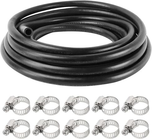 3/4 "خرطوم سخان 5FT خرطوم المبرد المبرد مع 10 قطعة 201 مشابك من الفولاذ المقاوم للصدأ مستقيمة in Saudi Arabia
