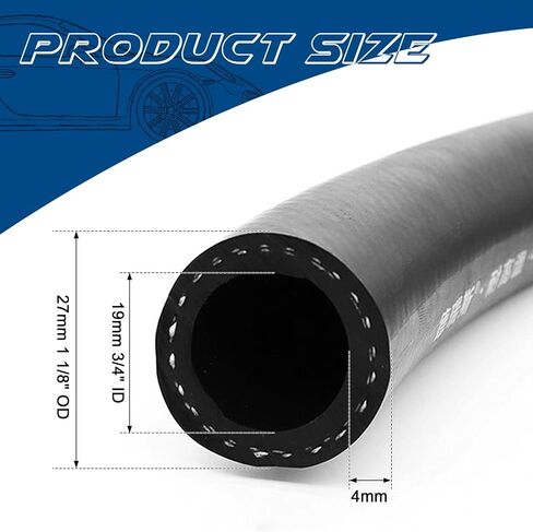 3/4 "خرطوم سخان 5FT خرطوم المبرد المبرد مع 10 قطعة 201 مشابك من الفولاذ المقاوم للصدأ مستقيمة in Saudi Arabia