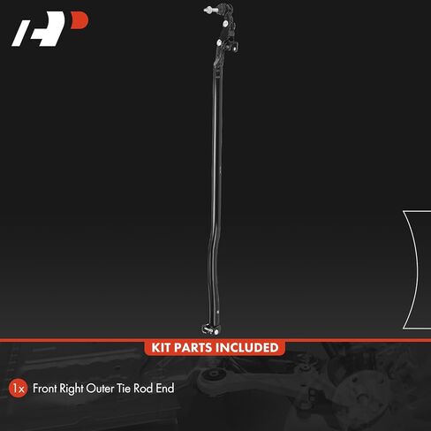 A-Premium Front Outer Right Tie Rod End, Compatible with Jeep JL Series Wrangler 2018-2024, JT Series Gladiator 2020-2024 in Saudi Arabia