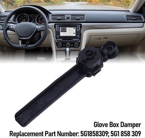 JTLB Glove Box Damper 5G1858309 Wearproof سهل التركيب واستبدال دعم الصدمات لـ R32 Abbit 2018-2020 (بدون واجهة ضوئية) in Saudi Arabia