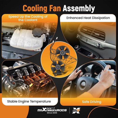 maXpeedingrods Engine Radiator Cooling Fan Assembly for Harley V-ROD/VRSCDX 30103041 in Saudi Arabia