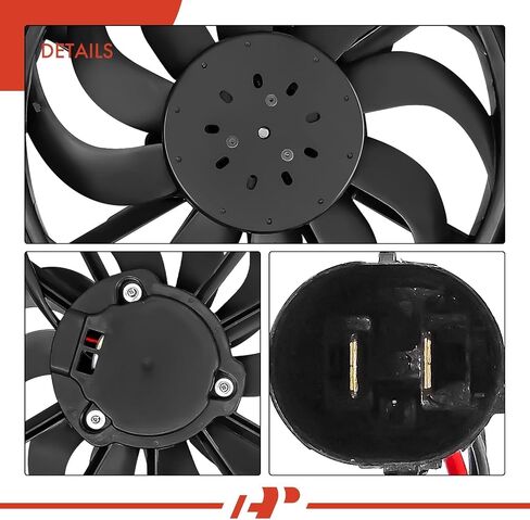 A-Premium Engine Radiator Cooling Fan Assembly with Brushless MotorCompatible with Select Ford Models - Transit Connect 2019 2020 2021 2022, 2.0L - Replace# KV6Z8C607B in Saudi Arabia