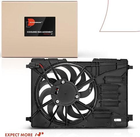 A-Premium Engine Radiator Cooling Fan Assembly with Brushless MotorCompatible with Select Ford Models - Transit Connect 2019 2020 2021 2022, 2.0L - Replace# KV6Z8C607B in Saudi Arabia