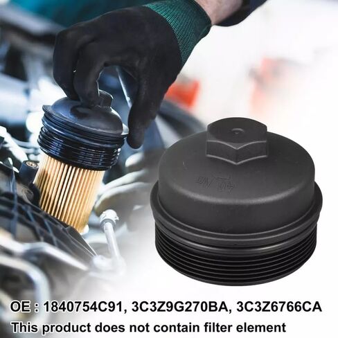 6.0 6.4 غطاء غطاء مبيت فلتر الزيت متوافق مع Ford Fit for F-250 F-350 F-450 F-550 F250 F350 F450 F550 SUPER DUTY 2003 2004 2005 2006 2007 2008 2009 2010 بديل لـ EC781 FL2016 in Saudi Arabia