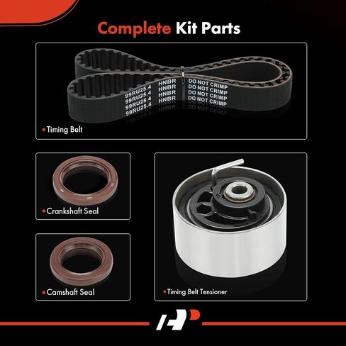 A-Premium Engine Timing Belt Kit Compatible with Ford Focus 2000-2004, Escort 1997-2002 & Mercury Tracer 1997-1999 - 2.0L in Saudi Arabia