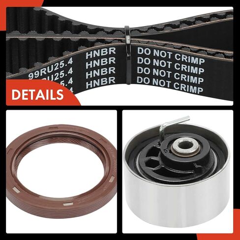 A-Premium Engine Timing Belt Kit Compatible with Ford Focus 2000-2004, Escort 1997-2002 & Mercury Tracer 1997-1999 - 2.0L in Saudi Arabia