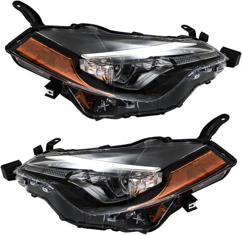 LABLT Headlights Replacement for 2017 2018 2019 Corolla LE Eco L LE Models Projector Headlight Driver + Passenger Side in Saudi Arabia