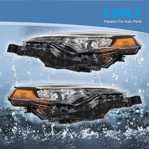 LABLT Headlights Replacement for 2017 2018 2019 Corolla LE Eco L LE Models Projector Headlight Driver + Passenger Side in Saudi Arabia