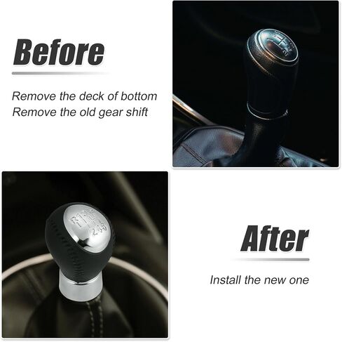 X AUTOHAUX 6 سرعة مقبض يدوي ناقل الحركة عصا رئيس رافعة لمازدا 3 5 6 323 626 RX8 البلاستيك الأسود شيفتر المقبض in Saudi Arabia