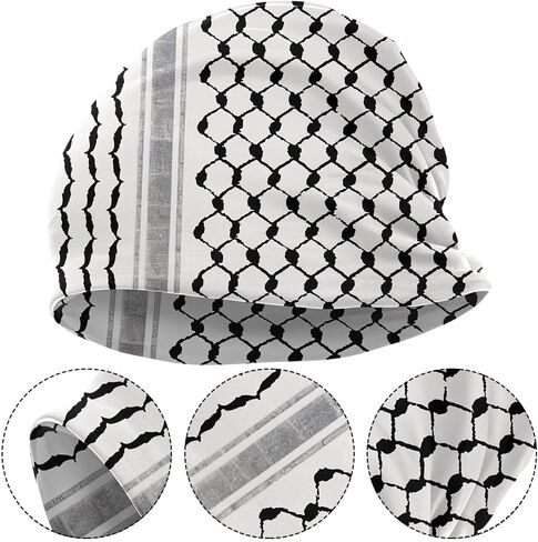 Palestinian Beanie Cap Fashion Skull Cap Folk Pattern Hat for Outdoor Sports Running Cycling Work Causal Daily in Saudi Arabia