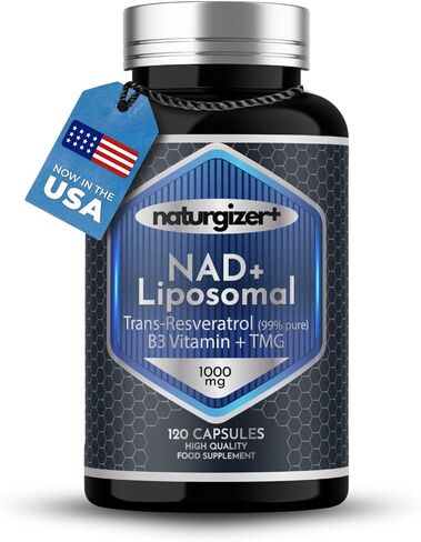 NAD+, Resveratrol 1000mg Organic, Viitamin b3, Tmg Supplements,(120 caps). Our NAD Resveratrol Supplement, NAD Supplements for Women & Men. Improves NMN, Nadh Supplement. Anti Aging and Revitalizing. in Saudi Arabia