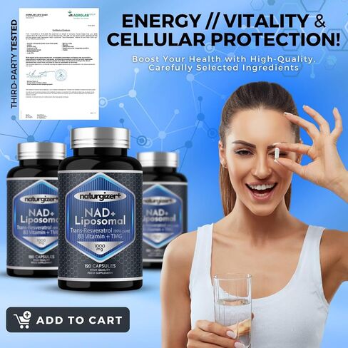 NAD+, Resveratrol 1000mg Organic, Viitamin b3, Tmg Supplements,(120 caps). Our NAD Resveratrol Supplement, NAD Supplements for Women & Men. Improves NMN, Nadh Supplement. Anti Aging and Revitalizing. in Saudi Arabia